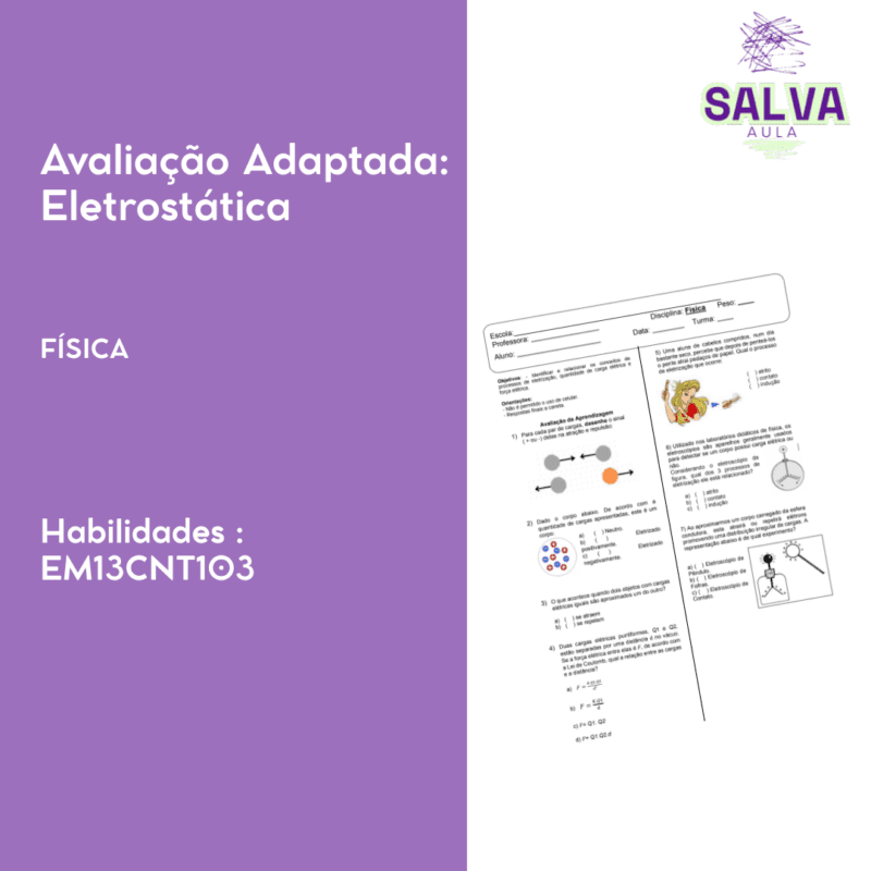 Avaliação Adaptada: Eletrostática
