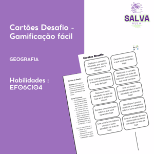 Cartões Desafio - Gamificação fácil! Volta às aulas!