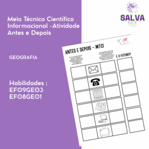 Meio Técnico Científico Informacional - Atividade Antes e Depois!