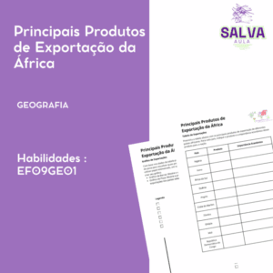 Principais exportações da África - Criação de tabela e gráficos!