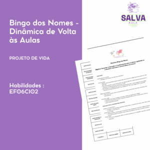 Bingo dos Nomes - Dinâmica de Volta às Aulas!