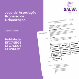 Jogo de Associação - Processo de Urbanização