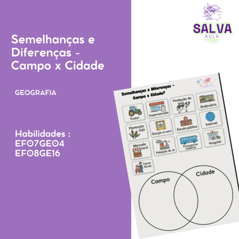 Semelhanças e Diferenças - Campo x Cidade