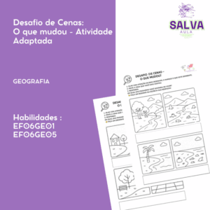 Desafio de Cenas: O que mudou - Atividade Adaptada