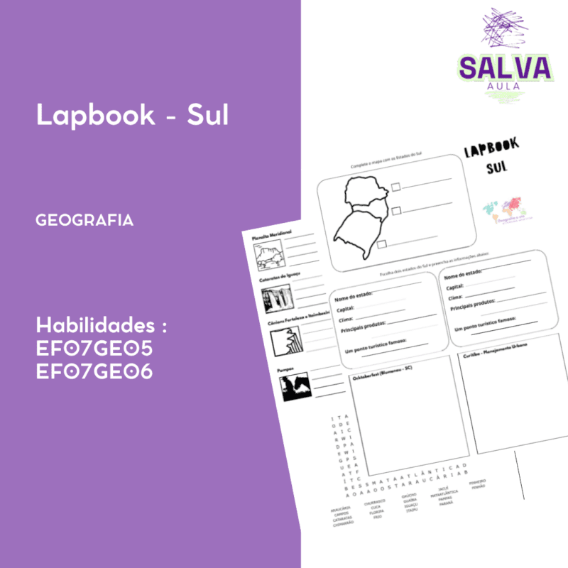 Lapbook Região Sul!