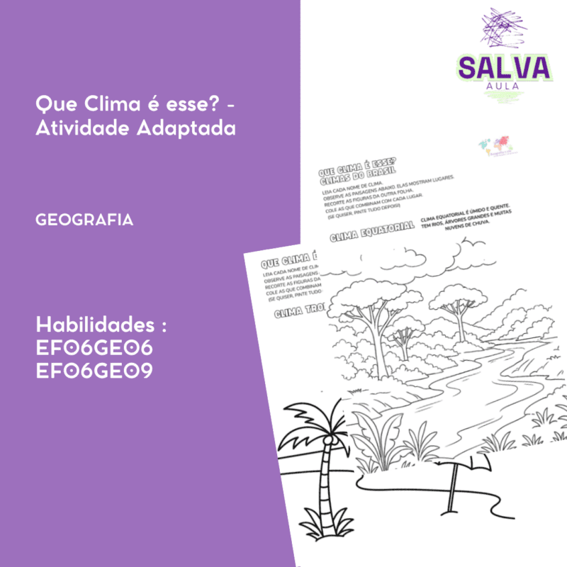 Que Clima é esse? - Atividade Adaptada