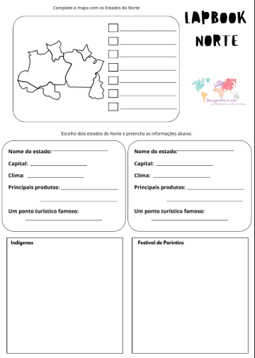 Lapbook Região Norte! - Imagem 2