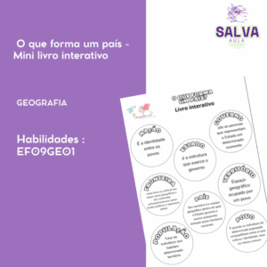 O que forma um país? Mini livro interativo!