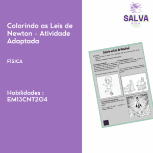 Colorindo as Leis de Newton - Atividade Adaptada