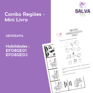 Combo Regiões (América, África, Ásia, Europa e Brasil) - Mini livros!