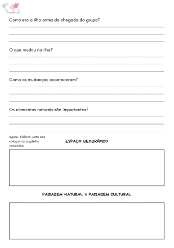 Mudanças no Espaço Geográfico - Dinâmica da Ilha deserta! Volta às aulas! - Imagem 2