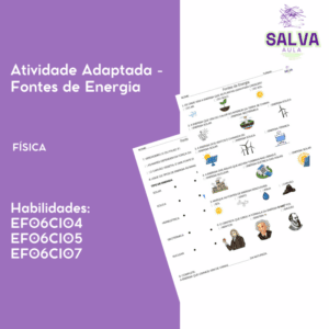 Atividade Adaptada – Fontes de Energia
