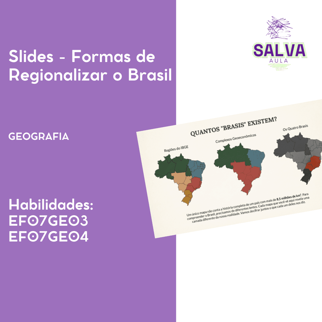 Formas de Regionalizar o Brasil