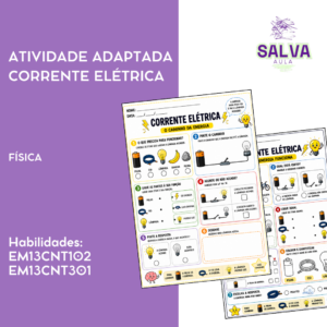 ATIVIDADE ADAPTADA – CORRENTE ELÉTRICA