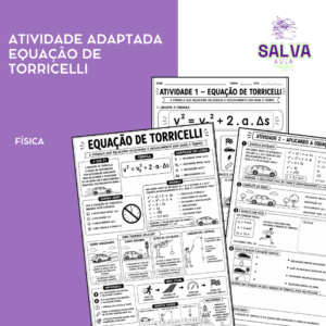 ATIVIDADE ADAPTADA DE FÍSICA – EQUAÇÃO DE TORRICELLI