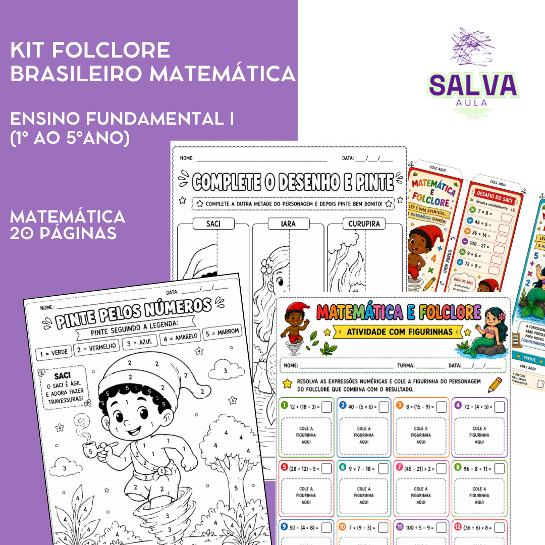 Kit Folclore Brasileiro – Matemática: Ensino Fundamental I