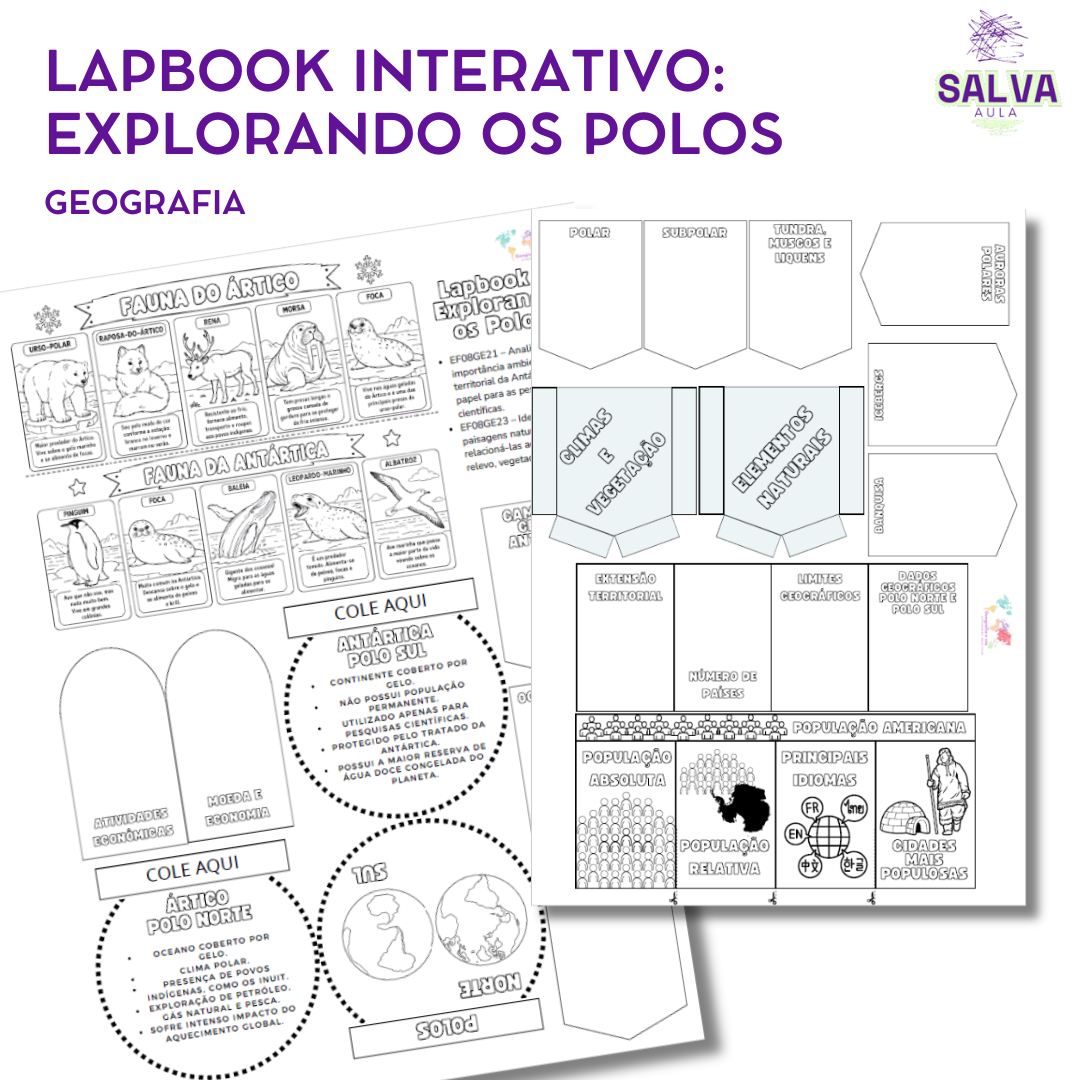 Lapbook Interativo: Explorando os Polos