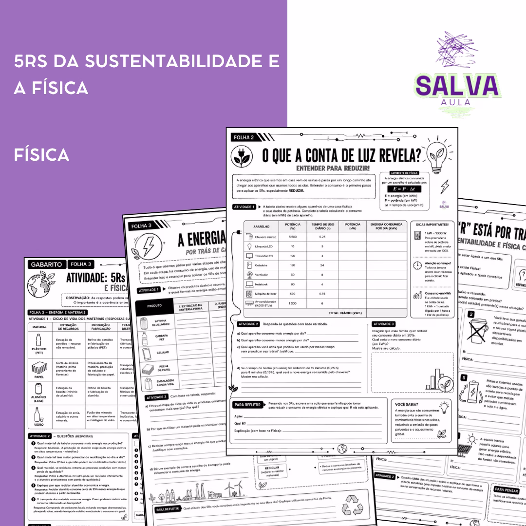 5Rs da Sustentabilidade e a Física