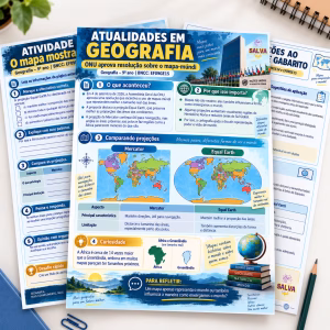 Novo mapa-múndi da ONU e projeções cartográficas